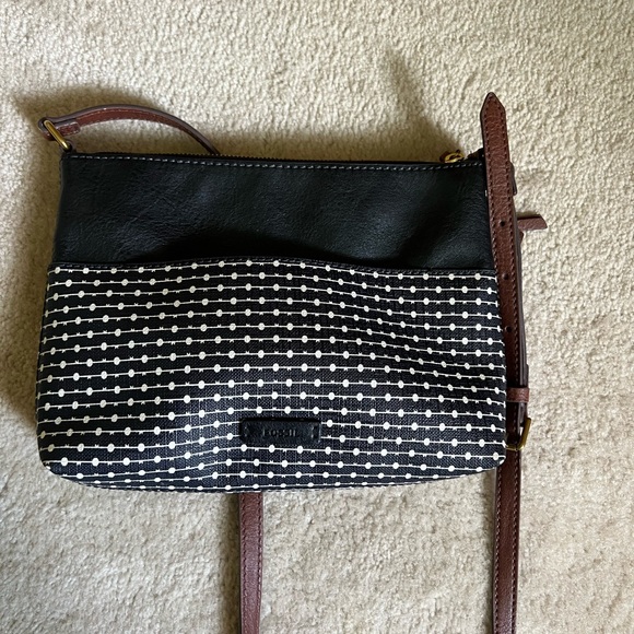 Fossil Black and Brown Crossbody Bag - Picture 9 of 9